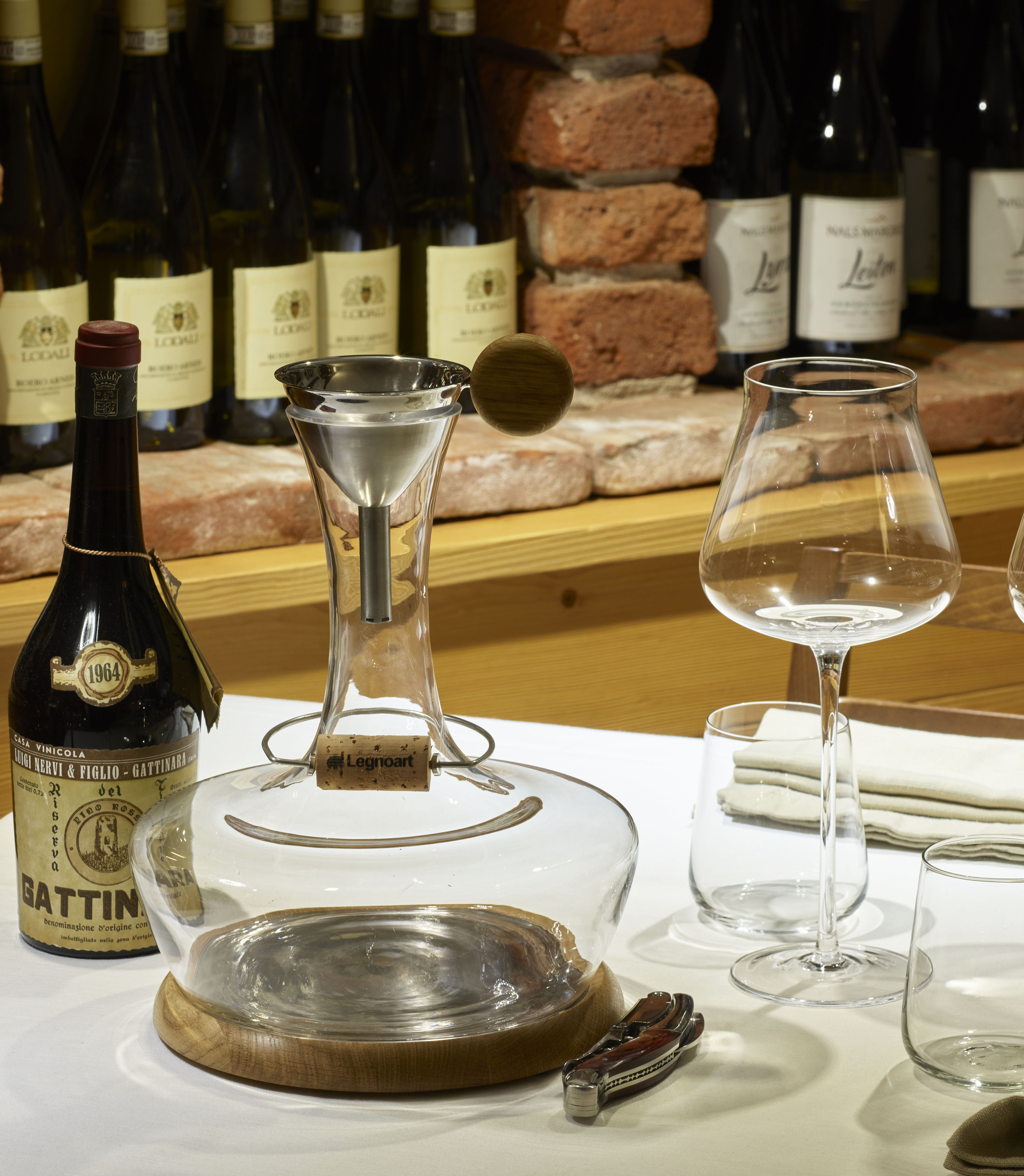 Legnoart CHATEAU DU GOUT SD20 Vin Dekantering sæt Legnoart CHATEAU DU GOUT SD20 Vin Dekantering sæt